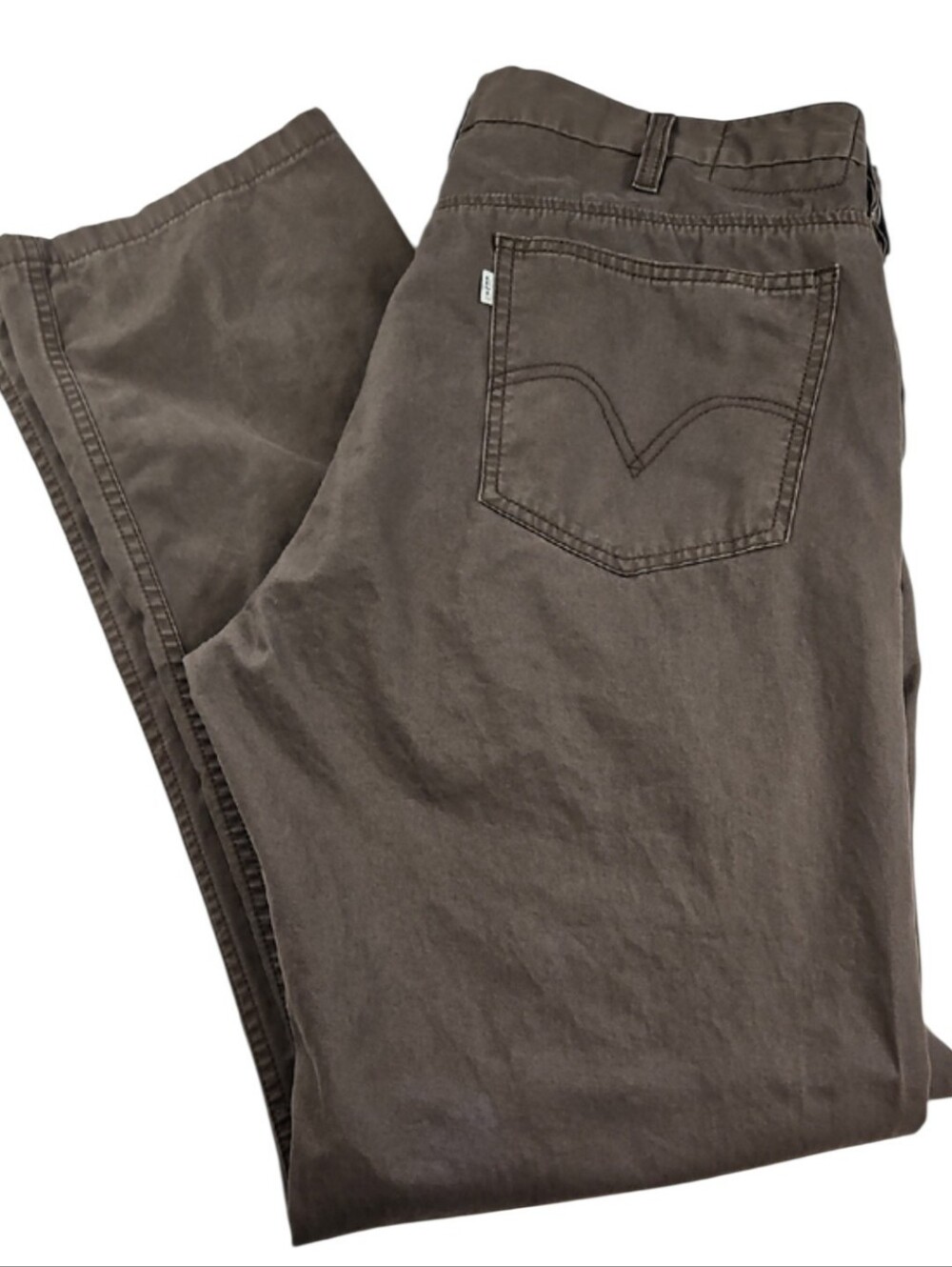 Levi's 505 Men's Brown Trousers 38x34, 100% Cotton